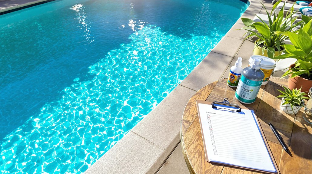 enhancing pool area aesthetics